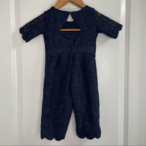 Janie and Jack Lace Romper - Picture 4 of 6